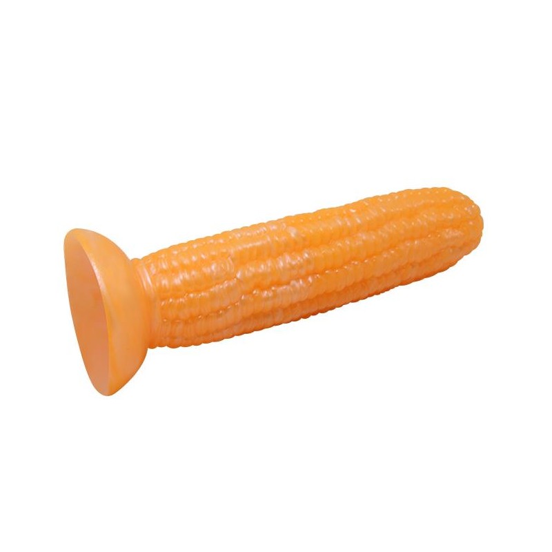 Kolba kukurydzy dildo do zabawy z przyssawką 17 cm